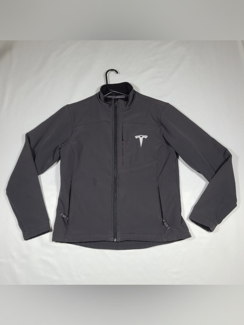 E1 TESLA MOTORS WOMEN'S SOFT SHELL FULL ZIP JACKET COAT (S) SMALL